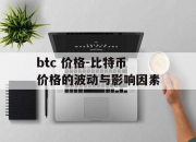 btc 价格-比特币价格的波动与影响因素